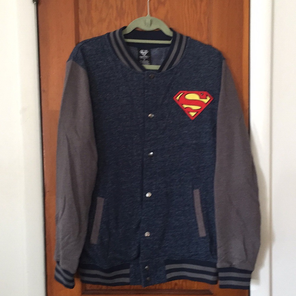 New Without Tags DC Comic Superman Baseball Jacket